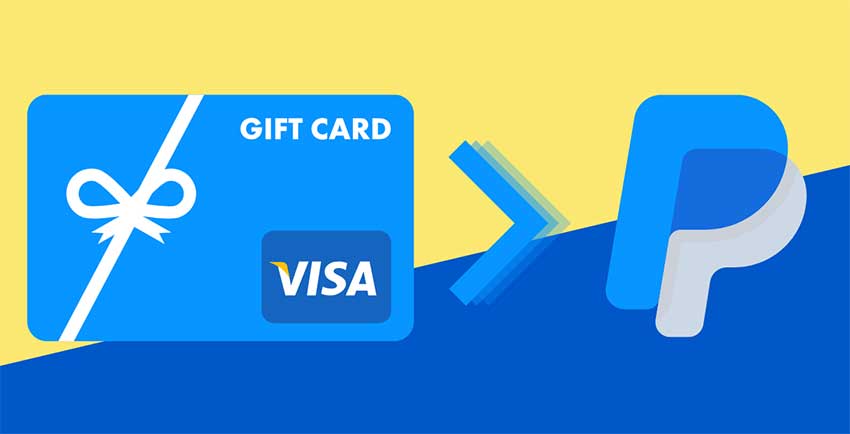 how to add visa gift card to paypal?